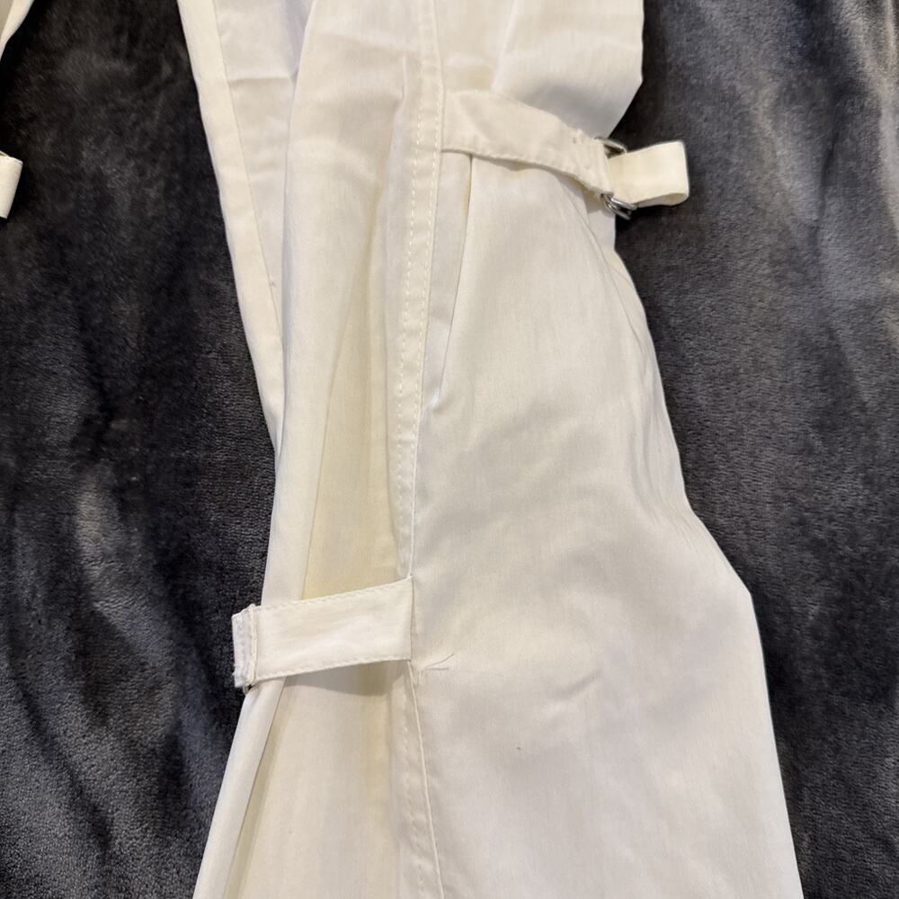 SYMMETRY White High-Rise Trouser Pants Belted Elastic Waist Size 6 - Picture 6 of 16